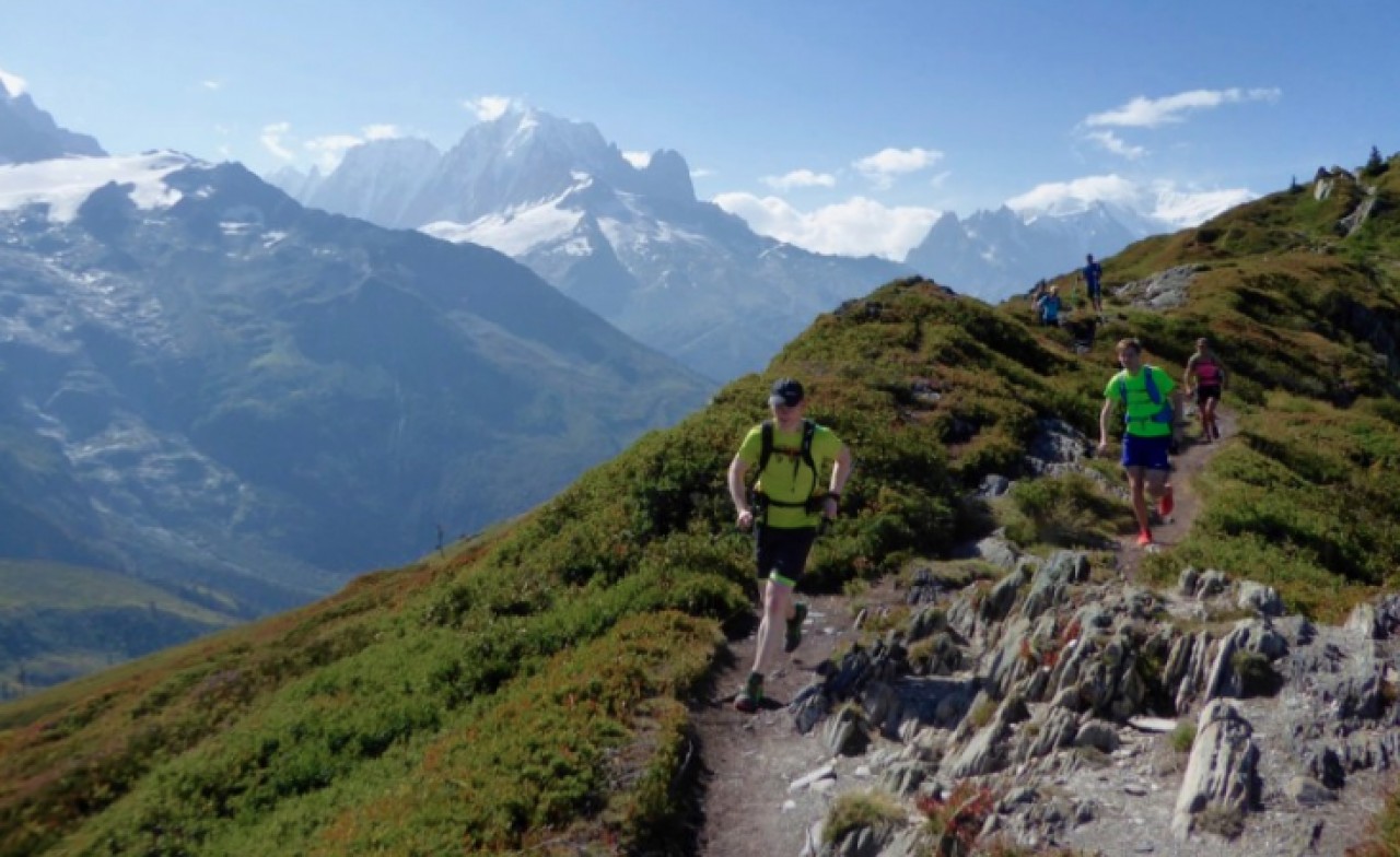 Trail running in the French Alps, high above the Chamonix Valley. One of our favourite things to do, ever. 