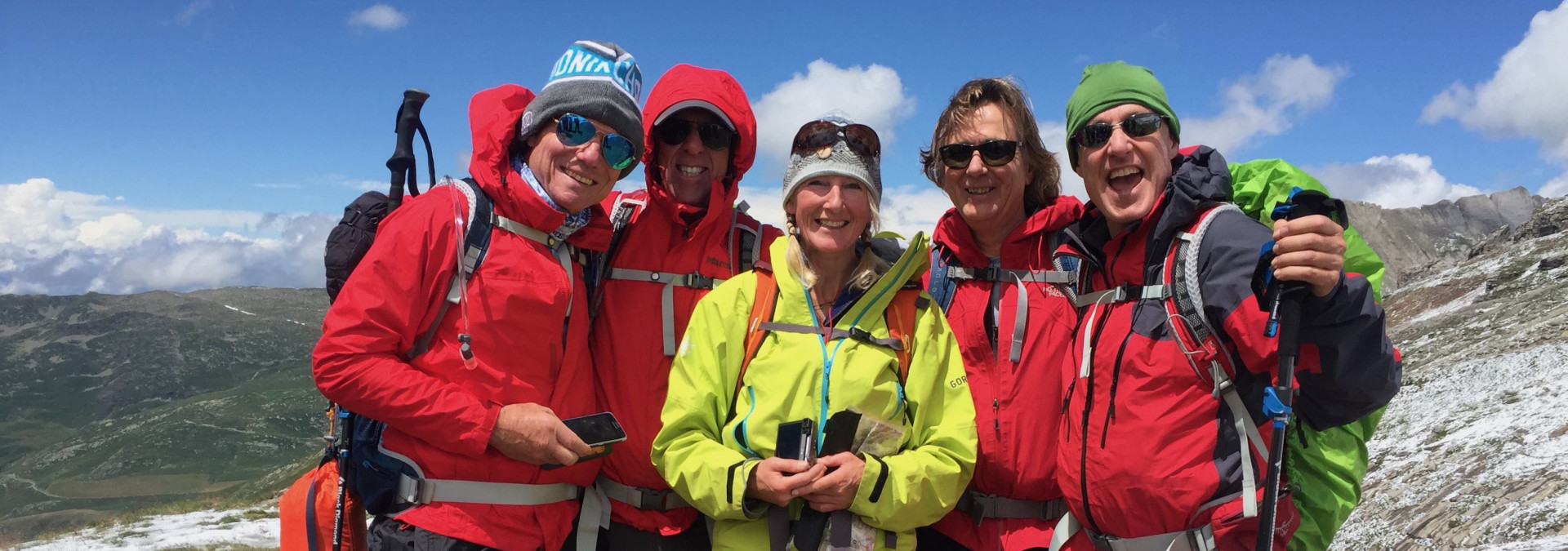 All dressed up for the weather on the TMB 