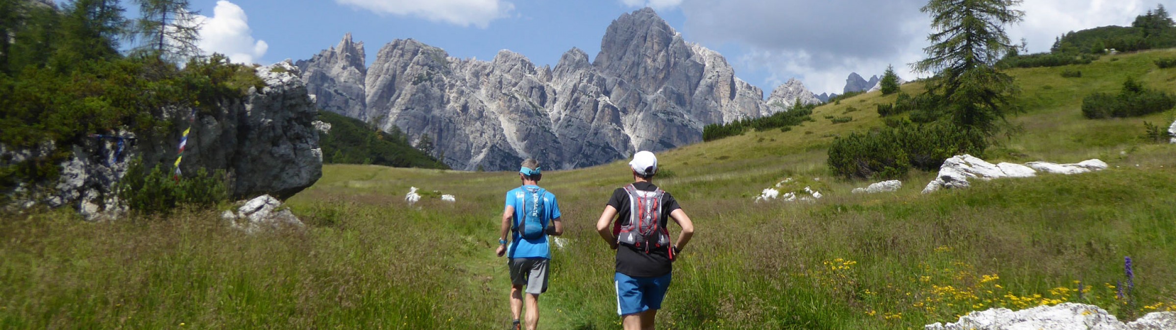 Trail running homepage slideshow