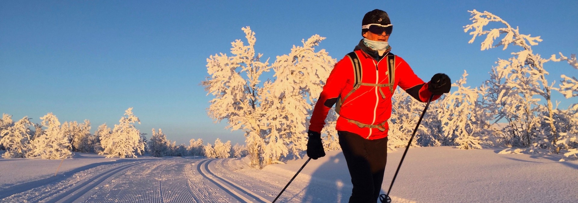 A skier who began with us several years ago as a beginner and who is now a great cross country skier. Well done, Jim!