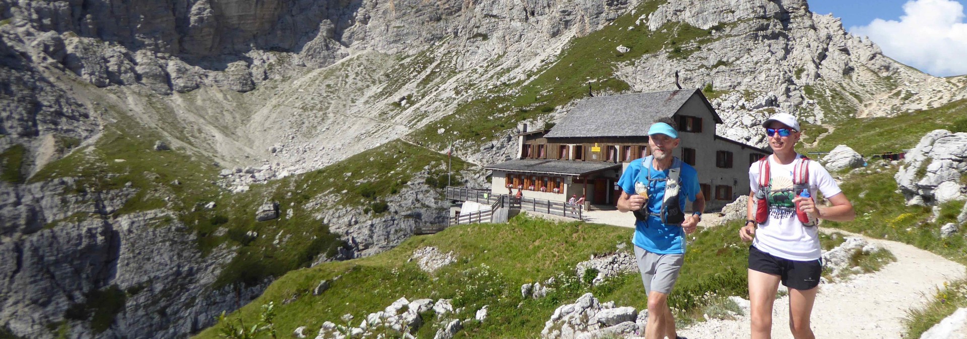 Trail run the Dolomites