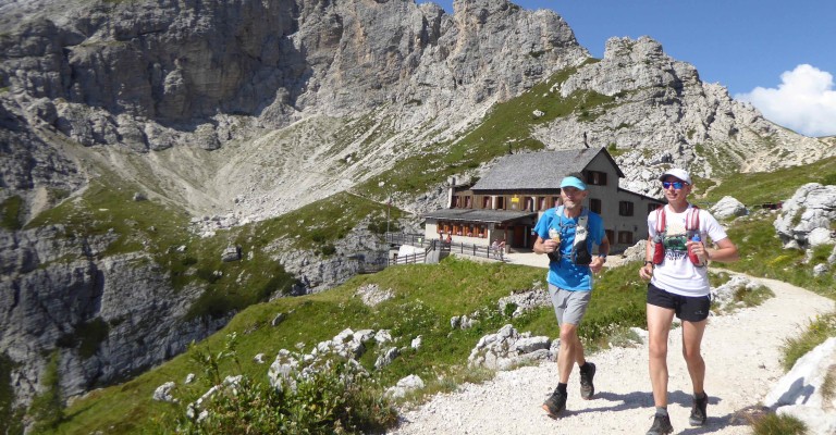 Trail run the Dolomites