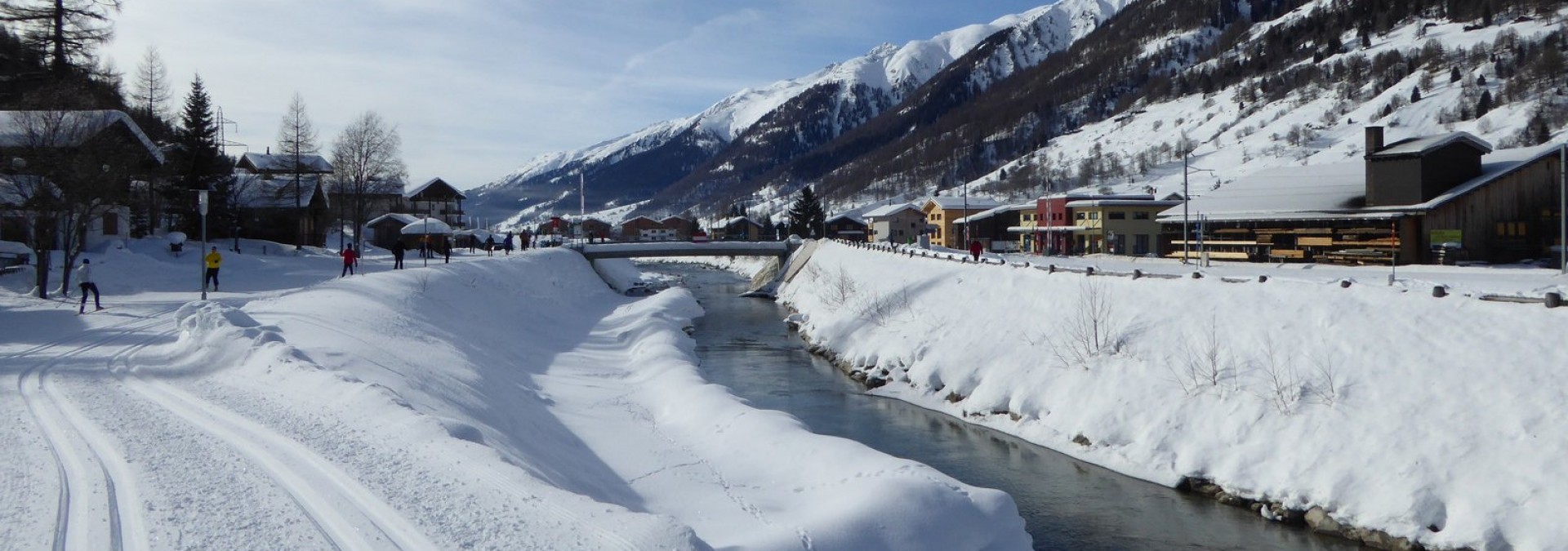 Swiss Alps Cross Country Skiing, Obergoms Valley