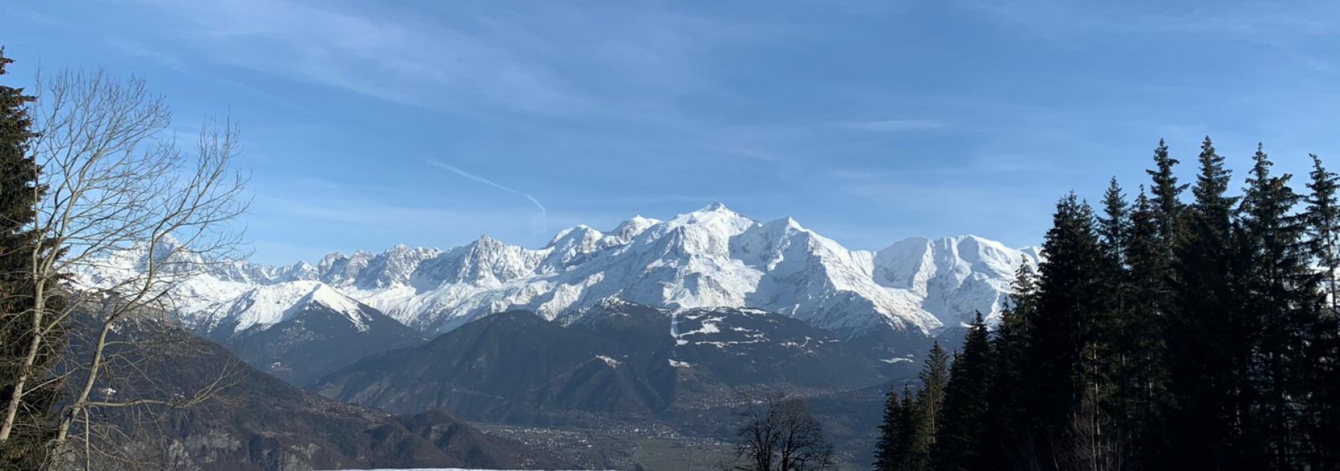 Mont Blanc Massif from Refuge Tornieux