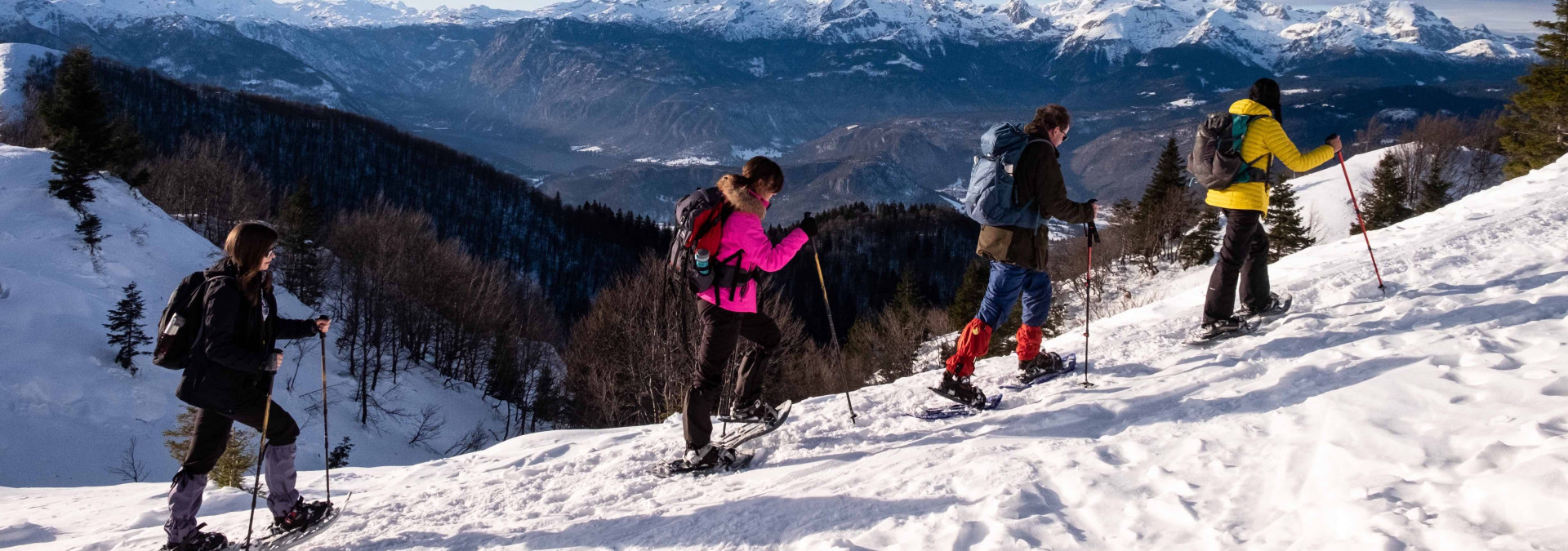 Snowshoe the Julian Alps, Slovenia