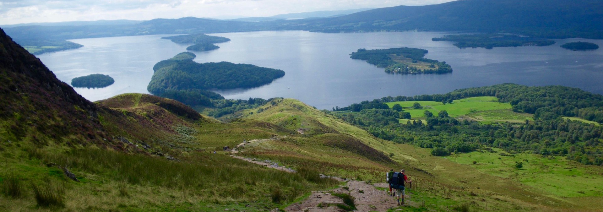 Descending from Conic Hill by Loch Lomond