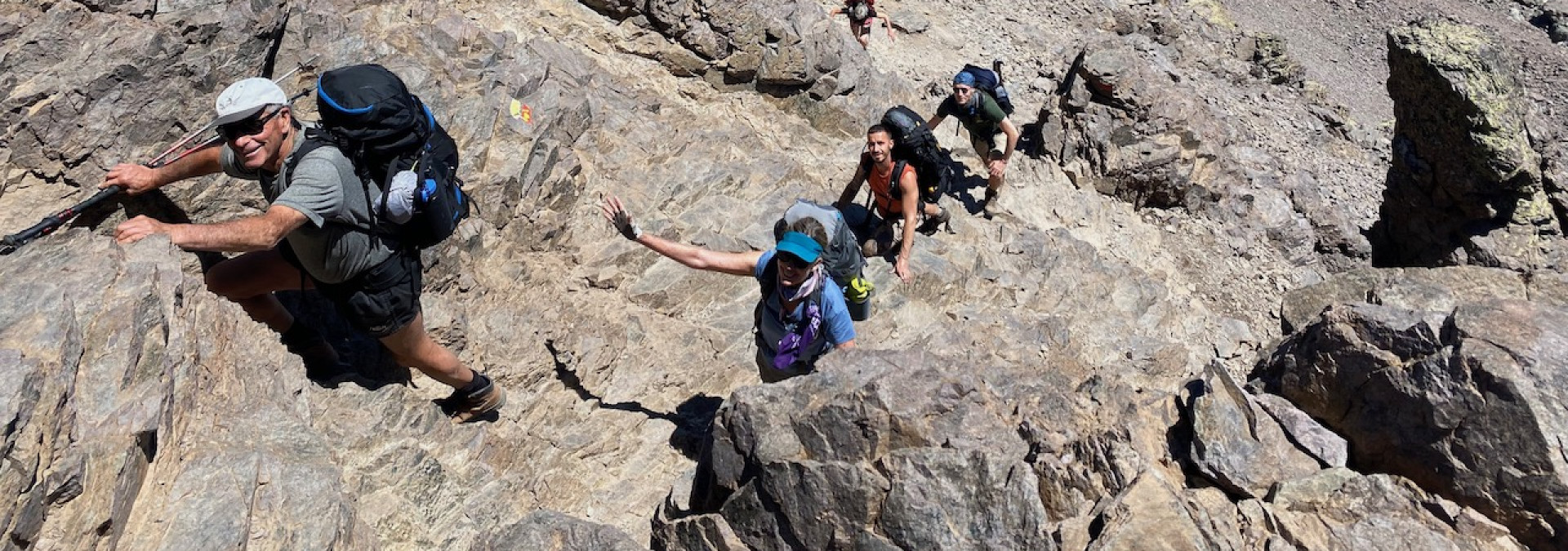 Scrambling on the GR20 Corsica 