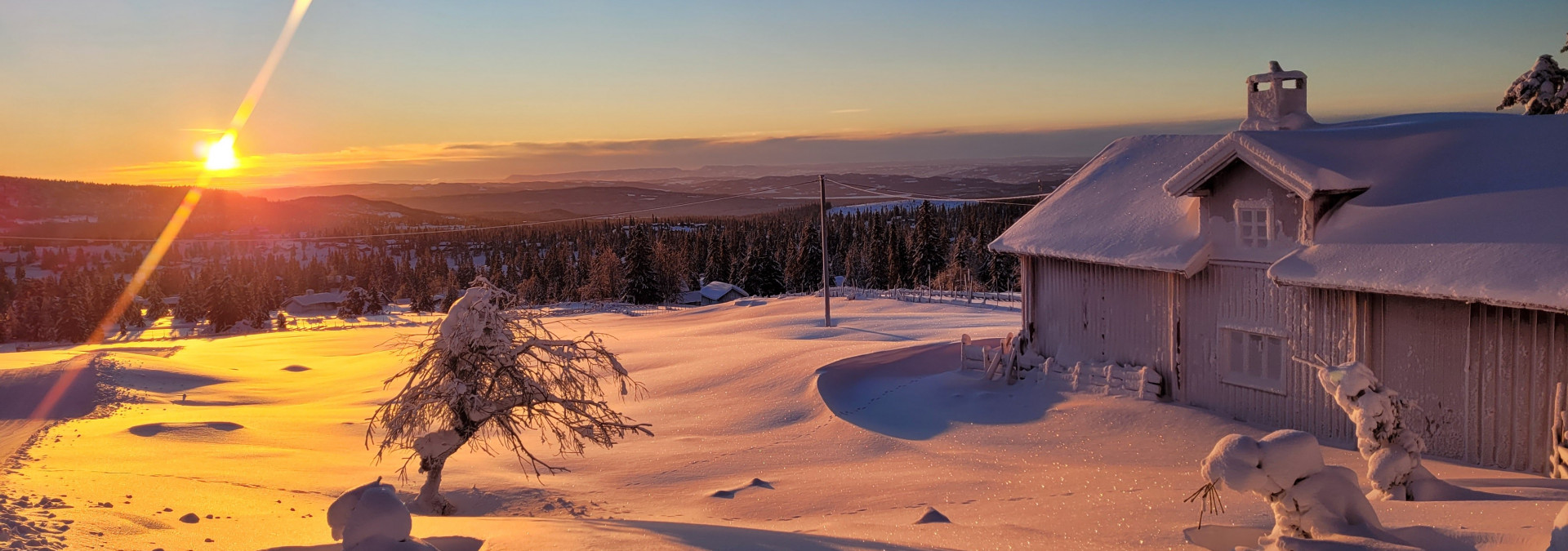 New Year in Norway fabulous light