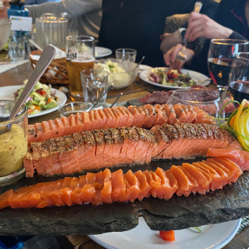 Hut food Norwegian style - delicious!
