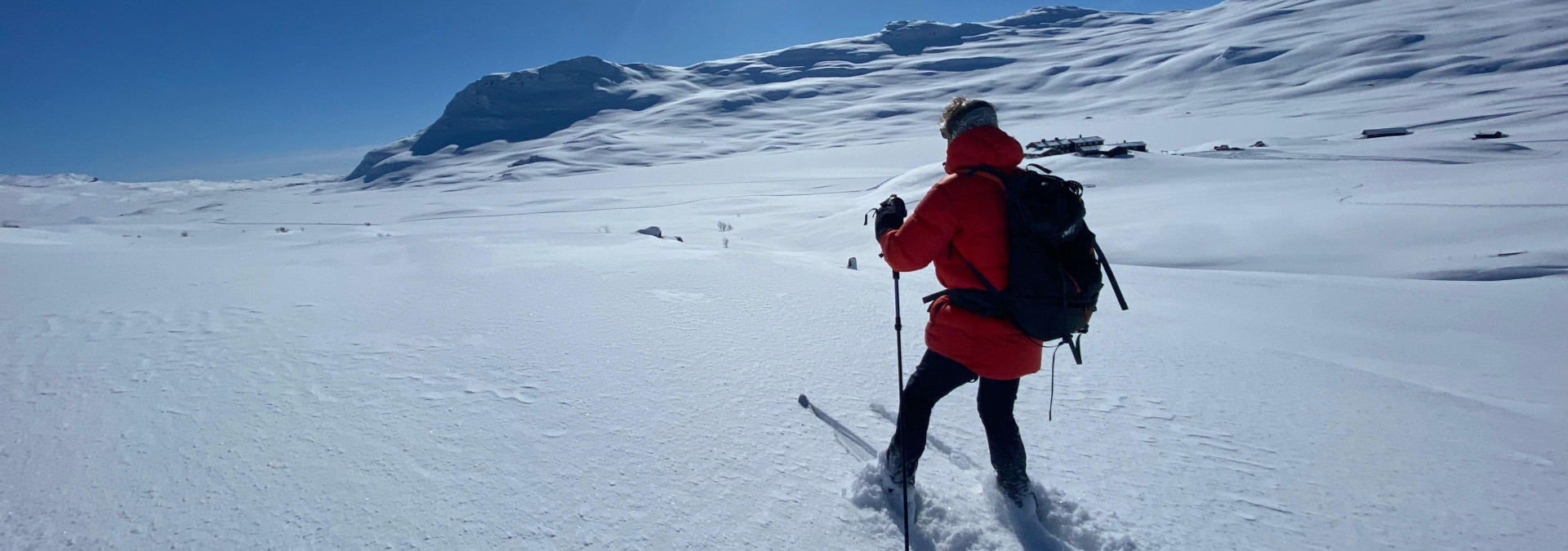 So much powder in the stunning Skarvheimen.