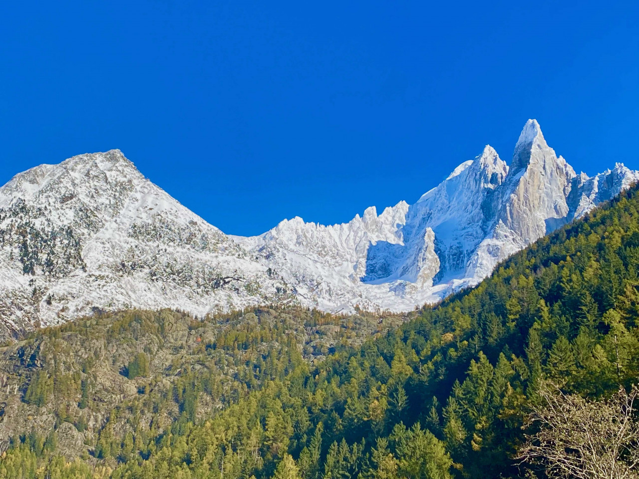 Wintery morning in the Alps