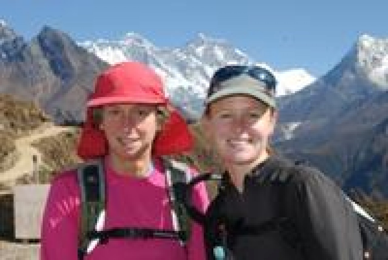 Janet &amp; Julia at the Everest View!