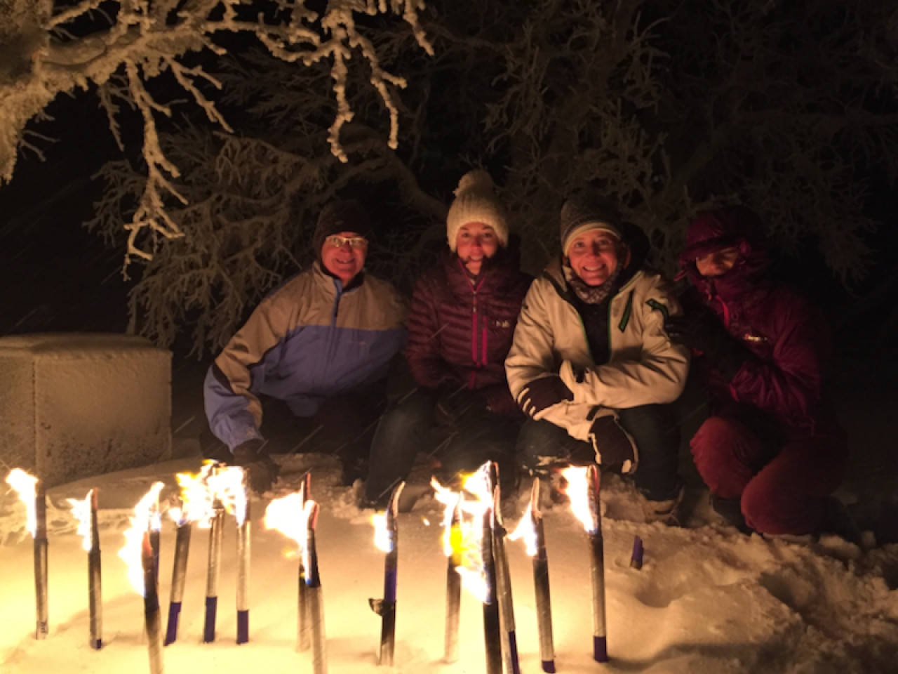New Year by candlelight in Norway