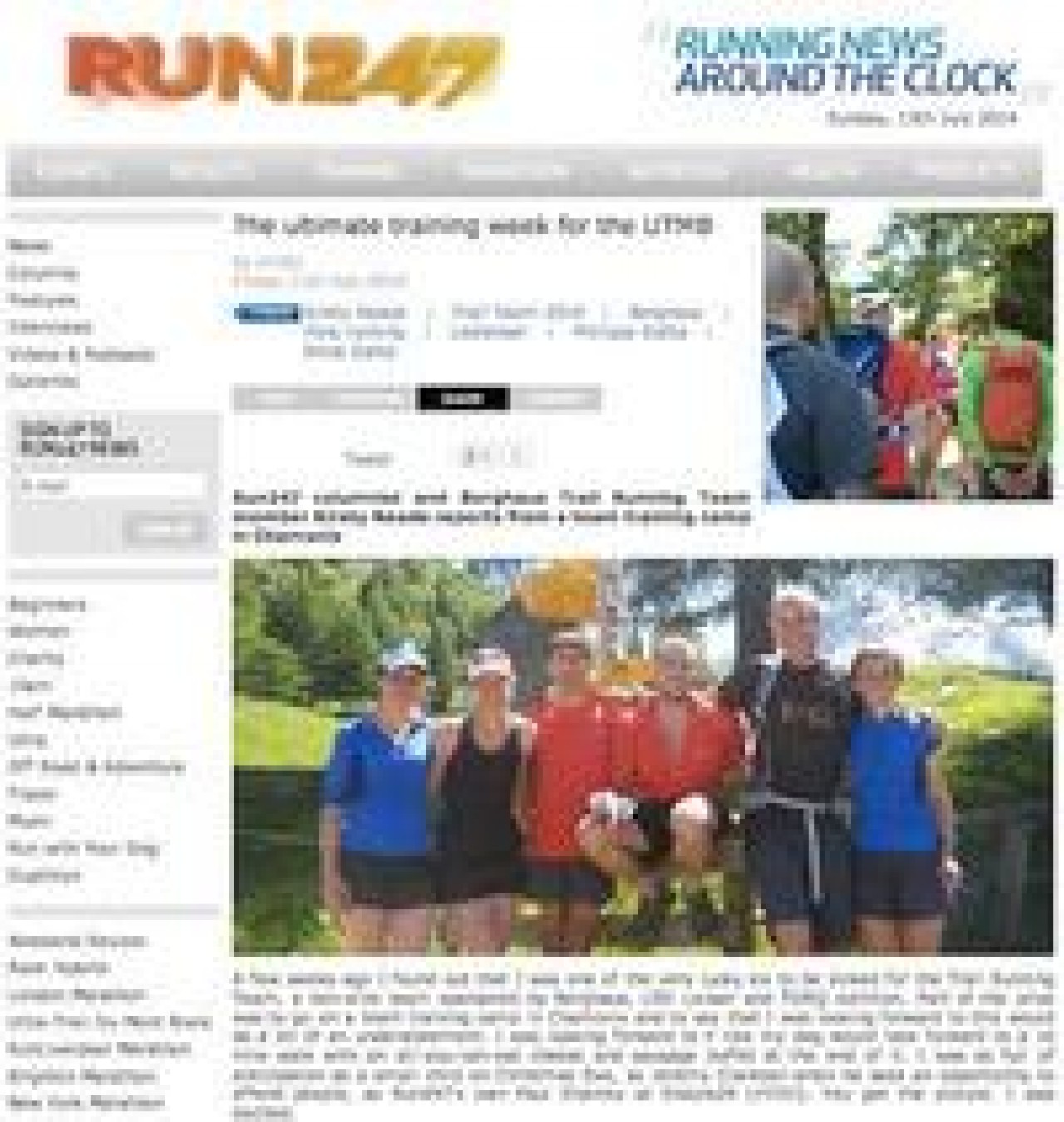 Run247&#039;s Kirsty Reade on her ultimate training week for the UTMB®